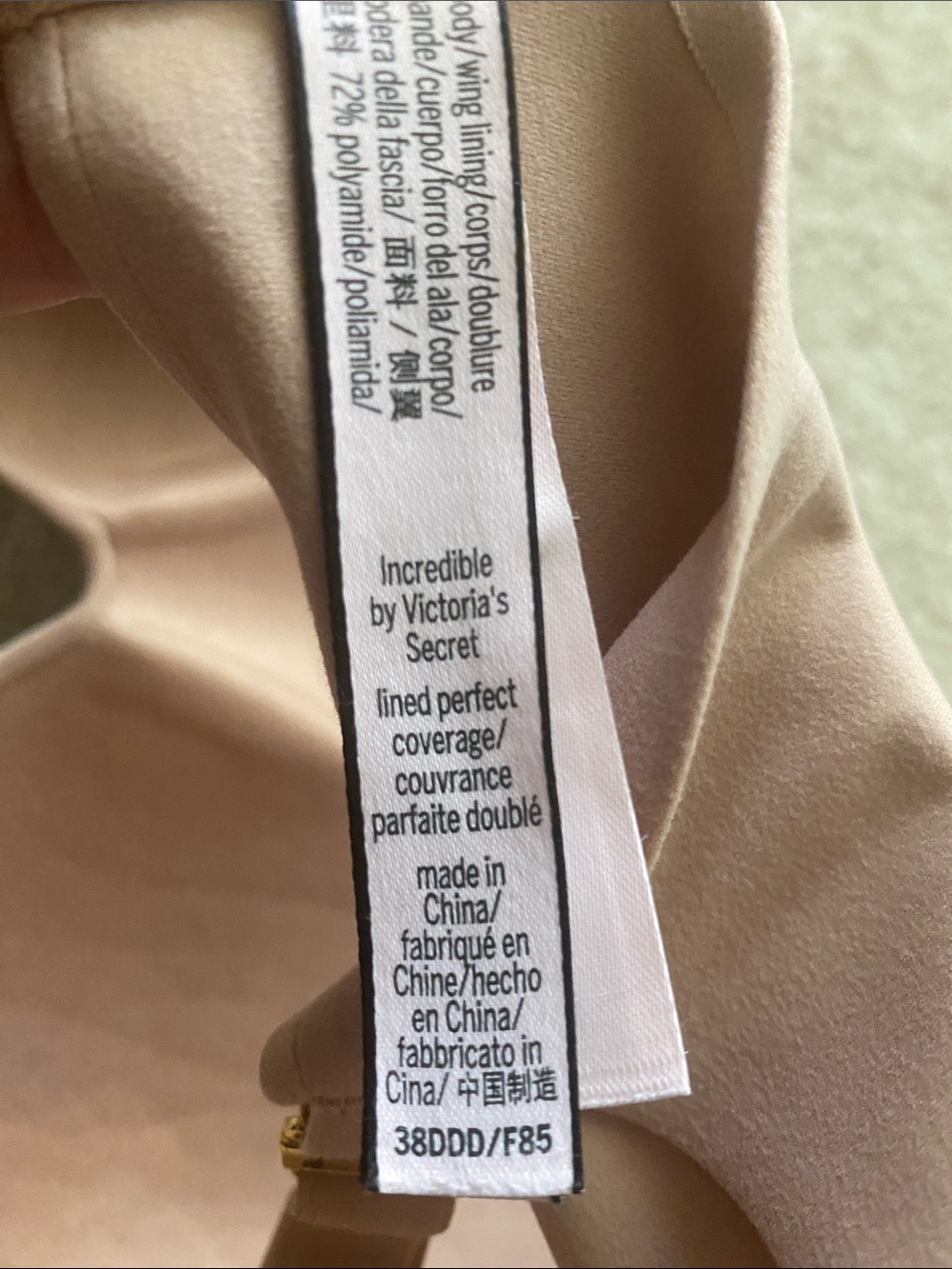 Victoria secret size 38DDD incredible bra lined perfect coverage - Picture 5 of 6